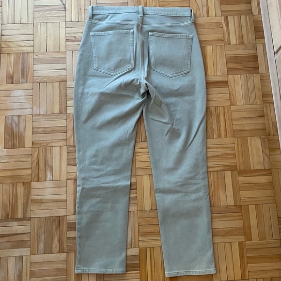 Beige Button Fly Jeans - Picture 3 of 4
